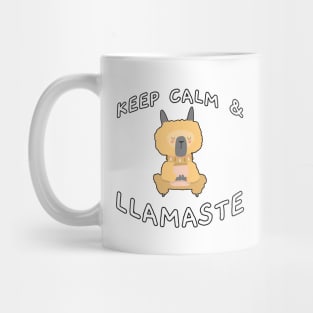 Keep Calm And Llamaste Pose 2 Mug